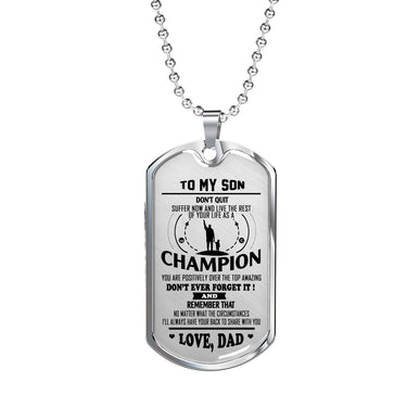 Father and Son Jewelry From Parents Birthday Gifts, Christmas Gifts Luxury Dog